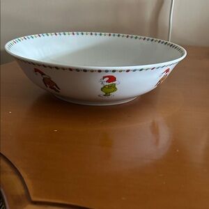 Festive Holiday Grinch Serving Bowl